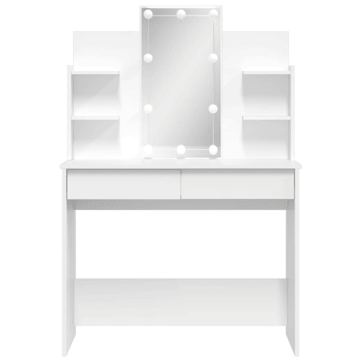 vidaXL Toucador com luzes LED 96x40x142 cm branco vidaXL Toucador com luzes LED 96x40x142 cm branco