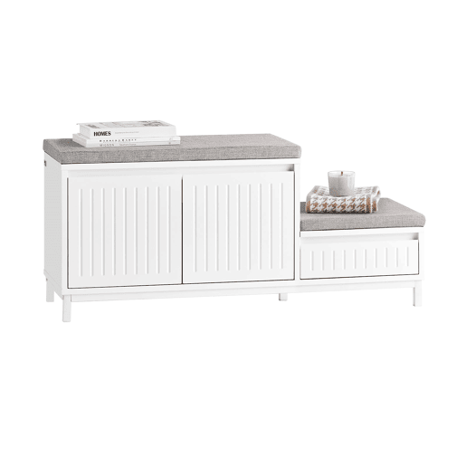 Sapateira de bancada com 2 prateleiras, 1 gaveta FSR172-W SoBuy PT