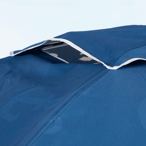 Aktive Guarda-sol de praia à prova de vento 8 varas 220 cm azul com estampado de âncora Aktive Guarda-sol de praia à prova de vento 8 varas 220 cm azul com estampado de âncora