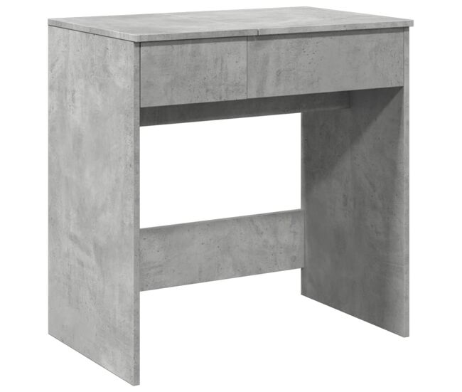 Vidaxl tocador con espejo gris hormigón 73x46,5x120 cm