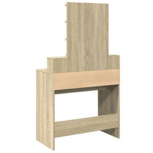 vidaXL Toucador com LED 80x41x144,5 cm carvalho sonoma
