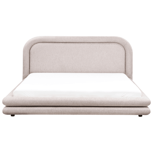 Beliani Cama Linho sintético LAVARDENS