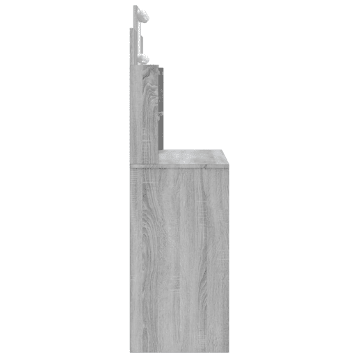 vidaXL Toucador com luzes LED 96x40x142 cm cinzento sonoma vidaXL Toucador com luzes LED 96x40x142 cm cinzento sonoma