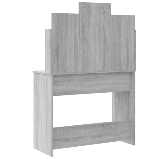 vidaXL Toucador com luzes LED 96x40x142 cm cinzento sonoma vidaXL Toucador com luzes LED 96x40x142 cm cinzento sonoma