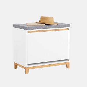 Banco de sapatos para corredor com 1 aba dobrável e 1 almofada, L60xP34xH55 cm FSR191-WN SoBuy PT