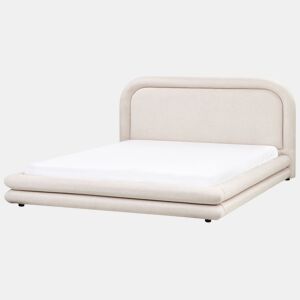 Beliani Cama de água Linho sintético LAVARDENS