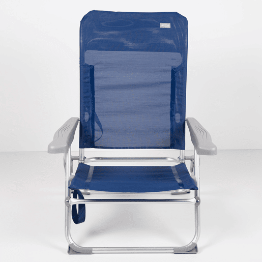 Cadeira de praia dobrável multiposições baixa blue Slim Aktive Cadeira de praia dobrável multiposições baixa blue Slim Aktive