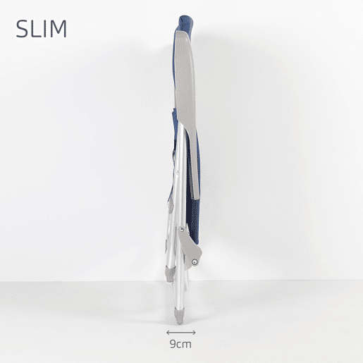 Cadeira de praia dobrável multiposições baixa blue Slim Aktive Cadeira de praia dobrável multiposições baixa blue Slim Aktive