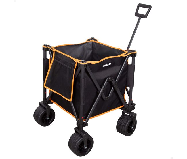 Aktive carro playa plegable c/ruedas grandes desmontables 360o
