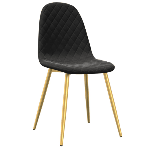 vidaXL Cadeiras de jantar 6 pcs veludo preto vidaXL Cadeiras de jantar 6 pcs veludo preto