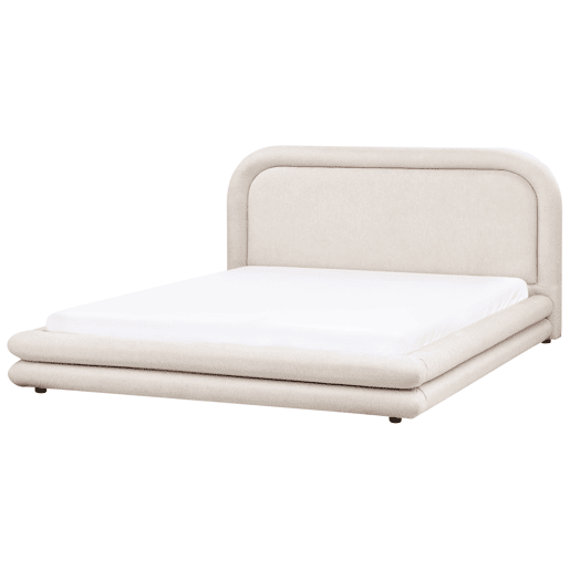 Beliani Cama Linho sintético LAVARDENS