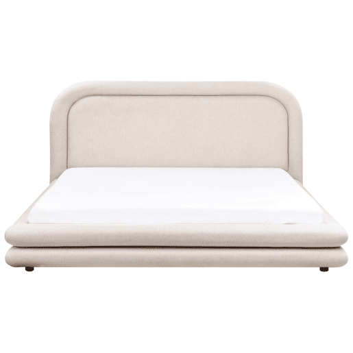 Beliani Cama Linho sintético LAVARDENS