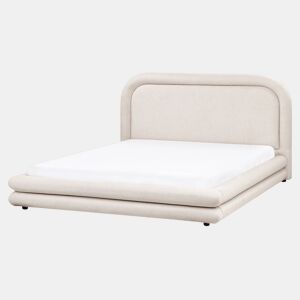 Beliani Cama Linho sintético LAVARDENS