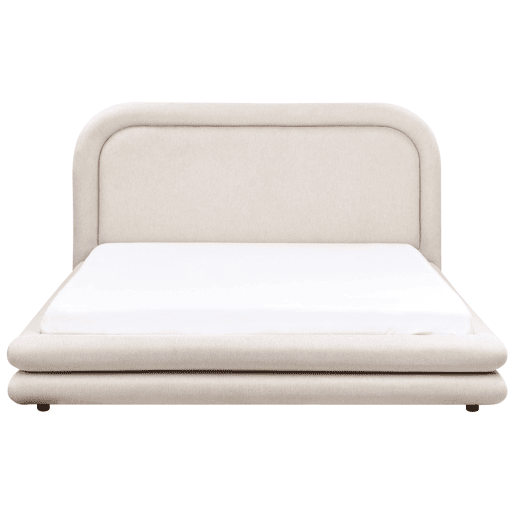 Beliani Cama Linho sintético LAVARDENS