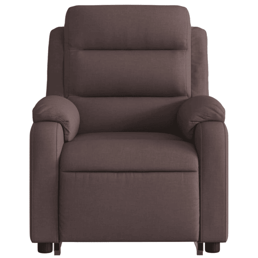 vidaXL Poltrona massagens reclinável elevatória tecido castanho-escuro vidaXL Poltrona massagens reclinável elevatória tecido castanho-escuro