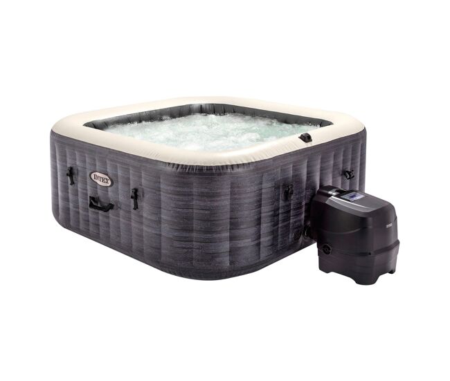 Intex spa hinchable 4 personas greystone deluxe 175x175x71 cm