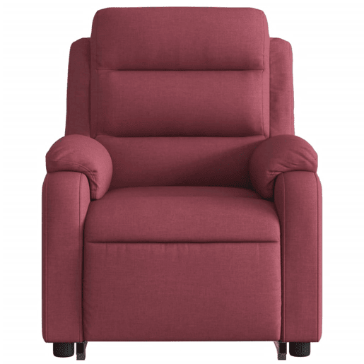 vidaXL Poltrona reclinável elevatória tecido vermelho tinto vidaXL Poltrona reclinável elevatória tecido vermelho tinto