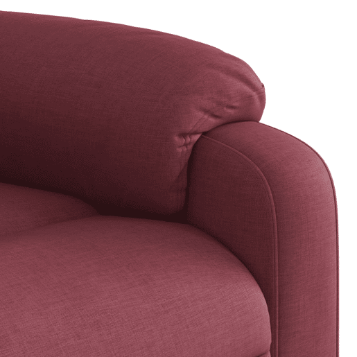 vidaXL Poltrona reclinável elevatória tecido vermelho tinto vidaXL Poltrona reclinável elevatória tecido vermelho tinto