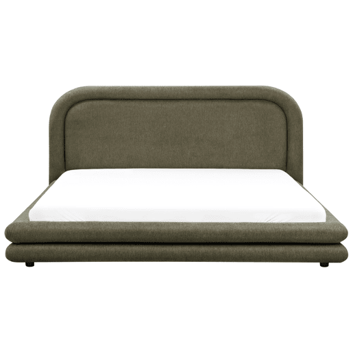 Beliani Cama de água Linho sintético LAVARDENS