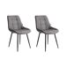 Beliani Silla de comedor MELROSE Beliani Silla de comedor MELROSE Gris