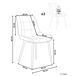 Beliani Silla de comedor MELROSE Beliani Silla de comedor MELROSE Gris