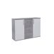 Comoda Aparador Joana 2 Puertas y 4 Cajones 120 Comoda Aparador Joana 2 Puertas y 4 Cajones 120 Blanco/ Gris