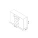 Comoda Aparador Joana 2 Puertas y 4 Cajones 120 Comoda Aparador Joana 2 Puertas y 4 Cajones 120 Blanco/ Gris