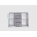 Comoda Aparador Joana 2 Puertas y 4 Cajones 120 Comoda Aparador Joana 2 Puertas y 4 Cajones 120 Blanco/ Gris