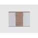 Comoda Aparador Joana 2 Puertas y 4 Cajones 120 Comoda Aparador Joana 2 Puertas y 4 Cajones 120 Blanco/ Gris