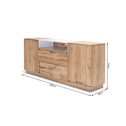 Aparador Industrial MPC Cômoda 2 Portas e 2 Gavetas