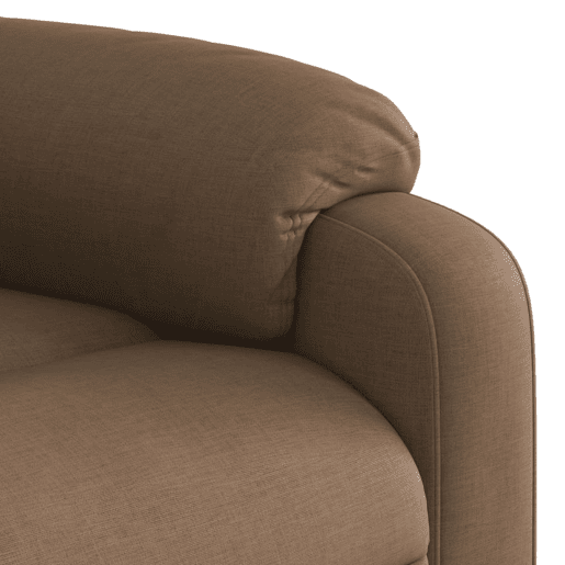 vidaXL Poltrona elétrica elevatória massagens tecido castanho vidaXL Poltrona elétrica elevatória massagens tecido castanho