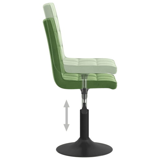 vidaXL Cadeiras de jantar giratorias 2 pcs veludo verde-escuro