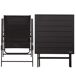 Aktive Conjunto plegable de jardín con mesa y 2 sillas de acero Aktive Conjunto plegable de jardín con mesa y 2 sillas de acero Negro