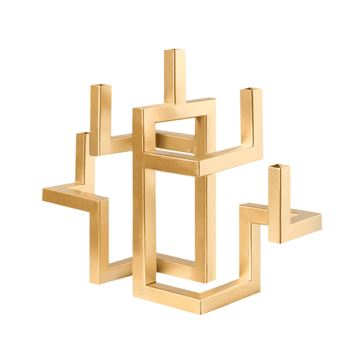 Candelabro RAPOSO Metal 30 cm Dourado