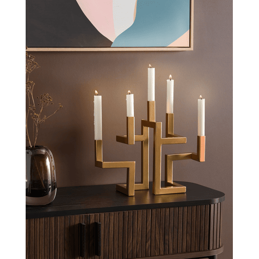 Candelabro RAPOSO Metal 30 cm Dourado