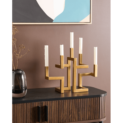 Candelabro RAPOSO Metal 30 cm Dourado