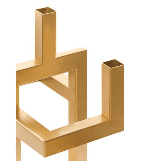 Candelabro RAPOSO Metal 30 cm Dourado
