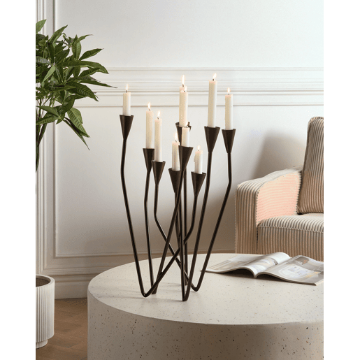 Candelabro MATOSINHOS Metal 54 cm Preto