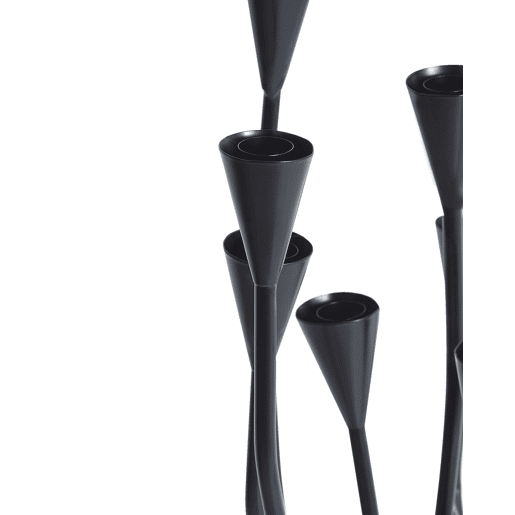 Candelabro MATOSINHOS Metal 54 cm Preto