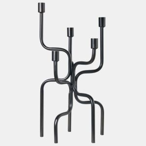 Candelabro PORRTELA Metal 50 cm Preto