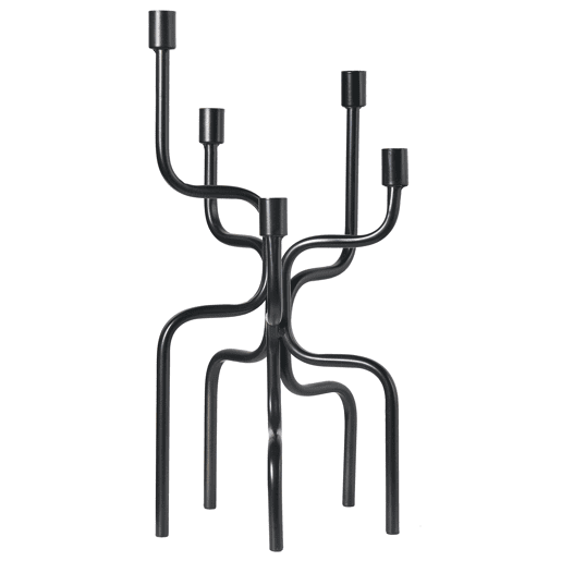 Candelabro PORRTELA Metal 50 cm Preto
