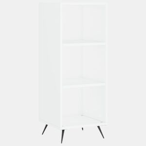 vidaXL Armário c prateleiras 34,5x32,5x90 cm derivados madeira branco