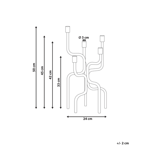 Beliani Candelabro PORRTELA Beliani Candelabro PORRTELA