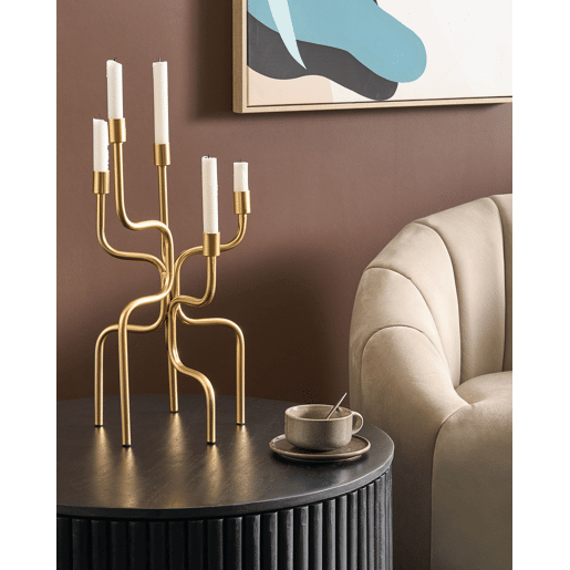 Beliani Candelabro PORRTELA Beliani Candelabro PORRTELA