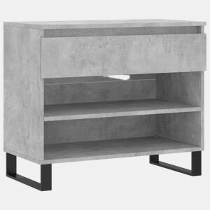 vidaXL Sapateira 70x36x60 cm derivados de madeira cinzento cimento