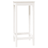 vidaXL Mesa de bar 50x50x110 cm madeira de pinho maciça branco