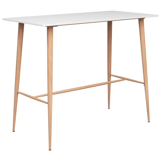 vidaXL Mesa de bar 120x60x105 cm branco vidaXL Mesa de bar 120x60x105 cm branco