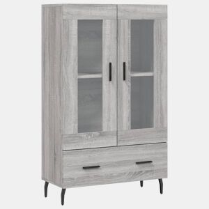 vidaXL Armário alto derivados de madeira 69,5x31x115cm cinza sonoma