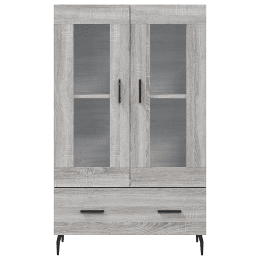 vidaXL Armário alto derivados de madeira 69,5x31x115cm cinza sonoma