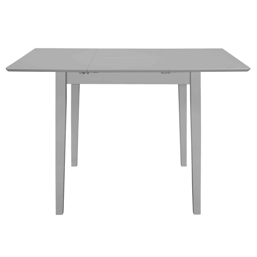 vidaXL Mesa de jantar extensível (80-120)x80x74 cm MDF cinzento